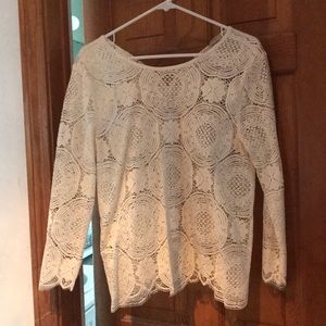 White lace blouse